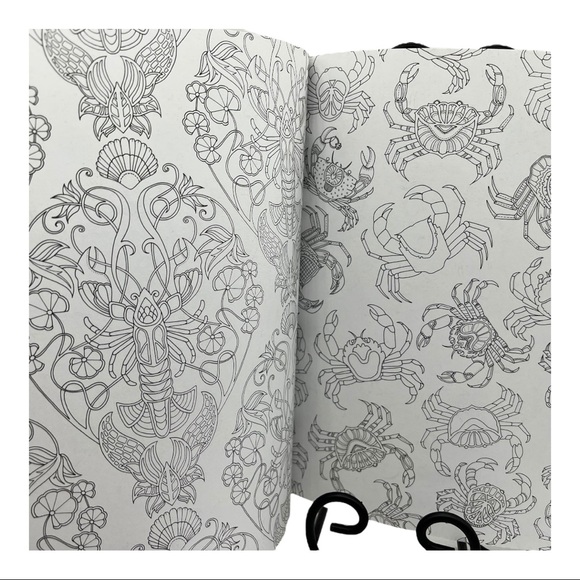 LOST OCEAN Coloring Book Johanna Basford Relaxing Relaxation - Picture 3 of 10